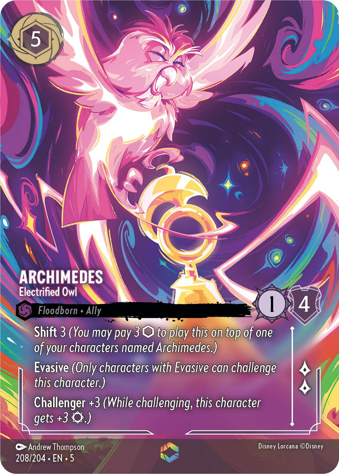 Image of Archimedes - Electrified Owl