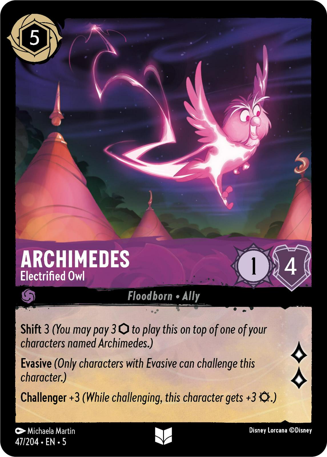 Image of Archimedes - Electrified Owl