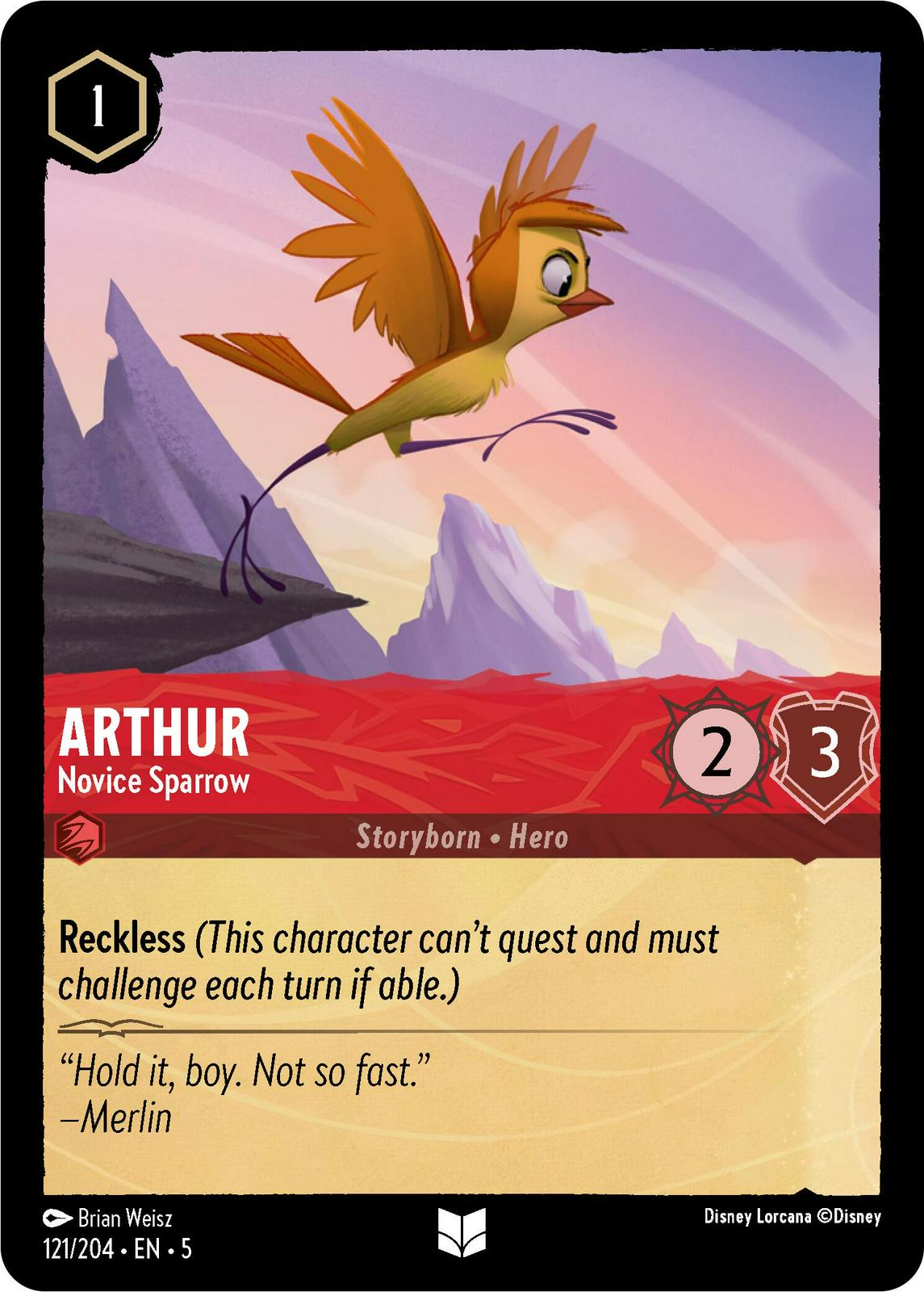 Image of Arthur - Novice Sparrow