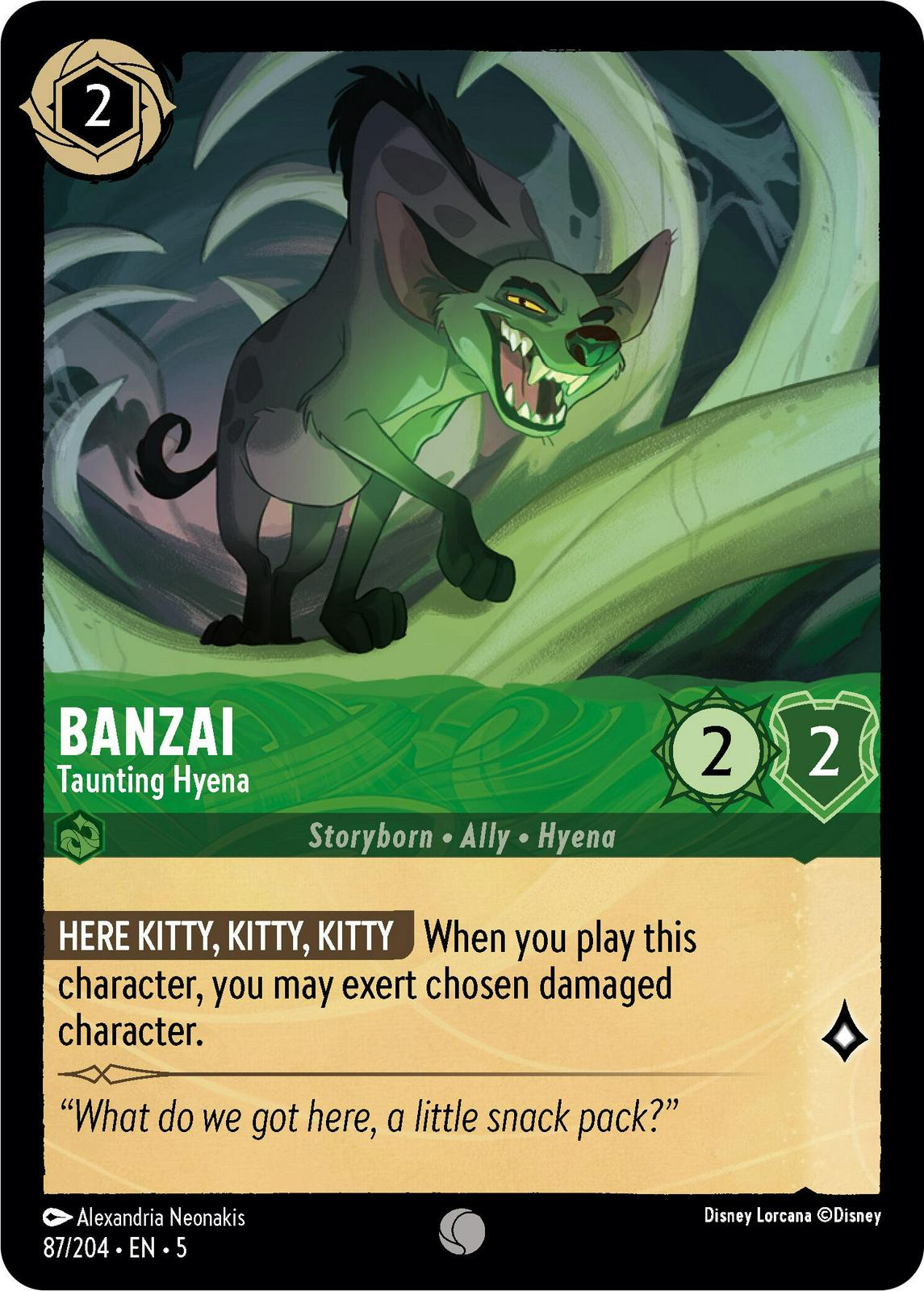 Image of Banzai - Taunting Hyena