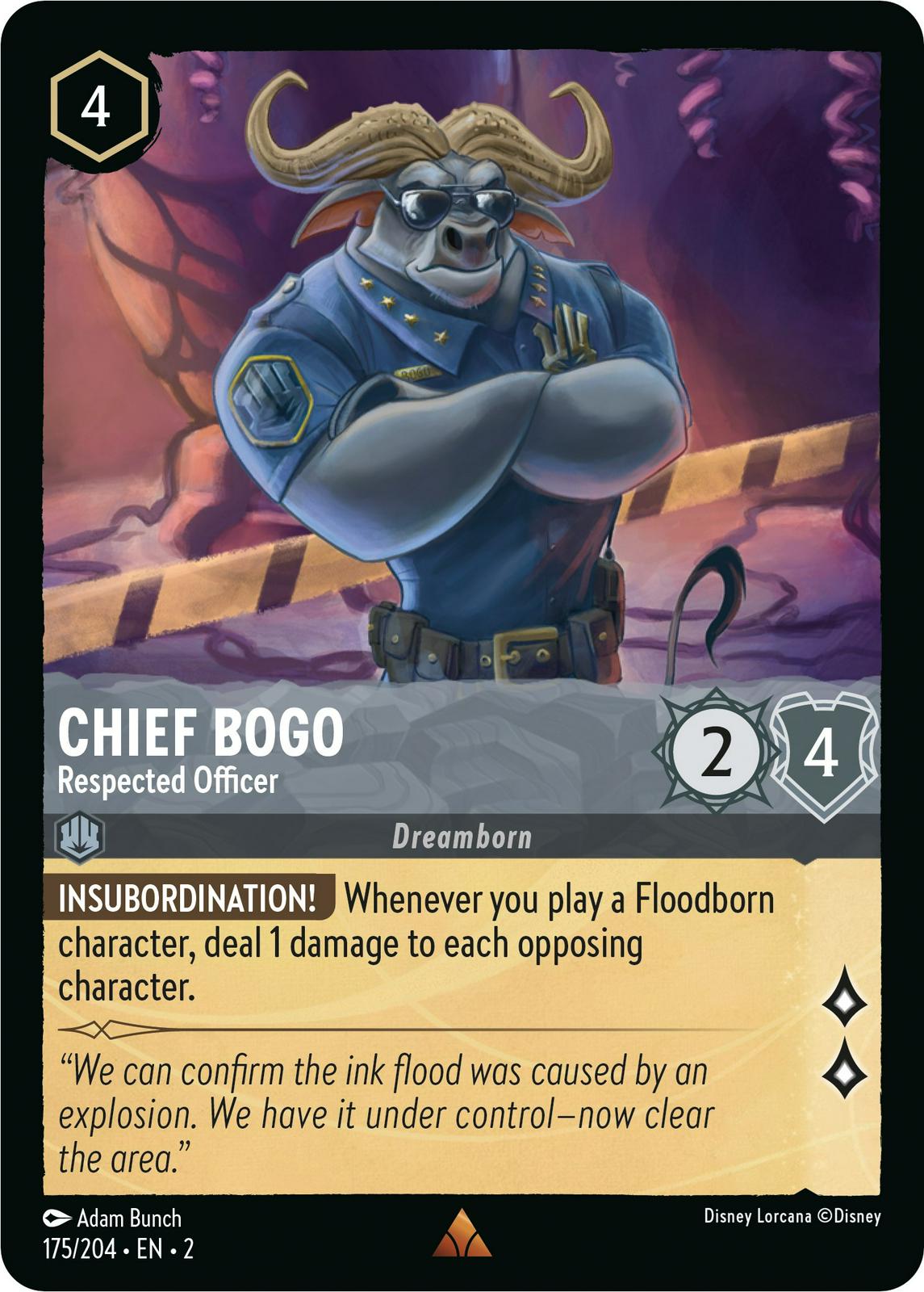 Image of Chief Bogo - Respected Officer