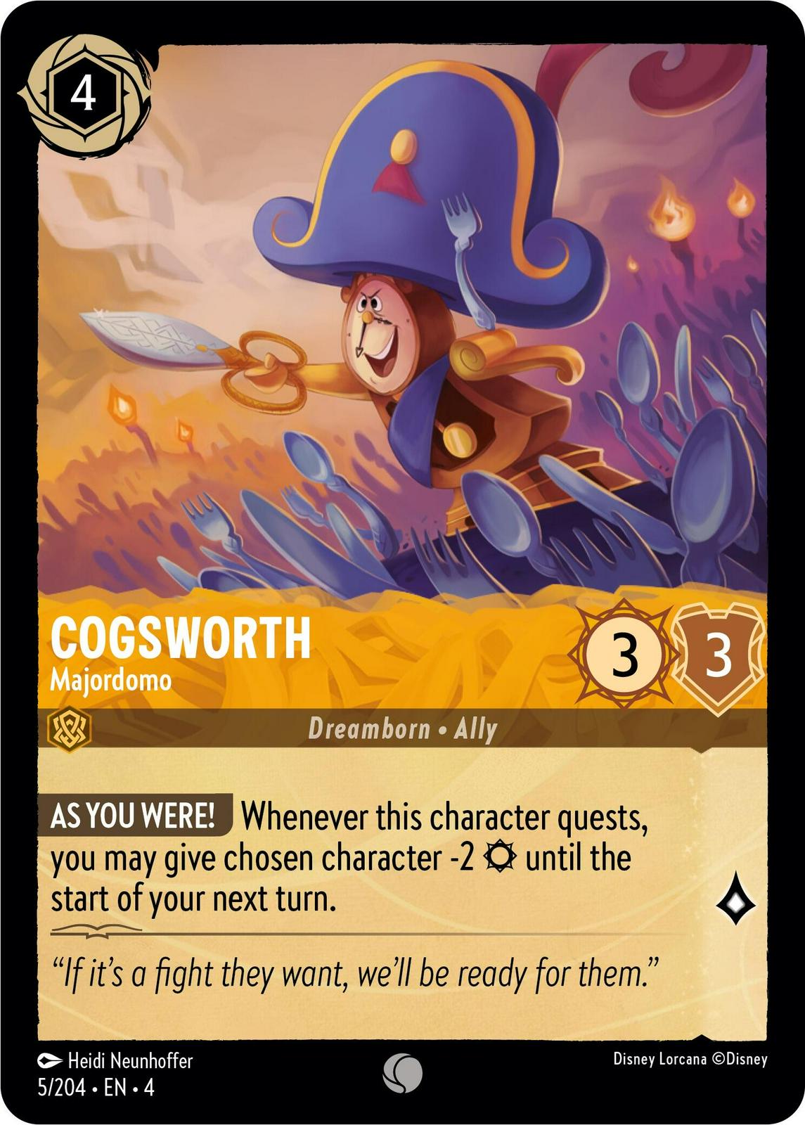 Image of Cogsworth - Majordomo