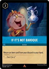 Image of If It's Not Baroque