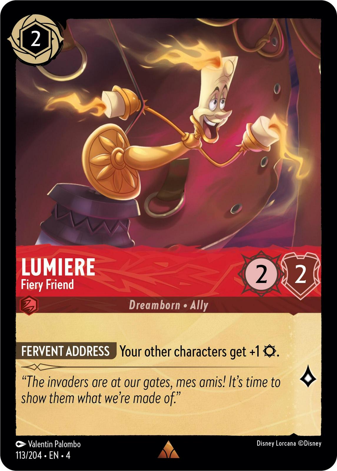 Image of Lumiere - Fiery Friend