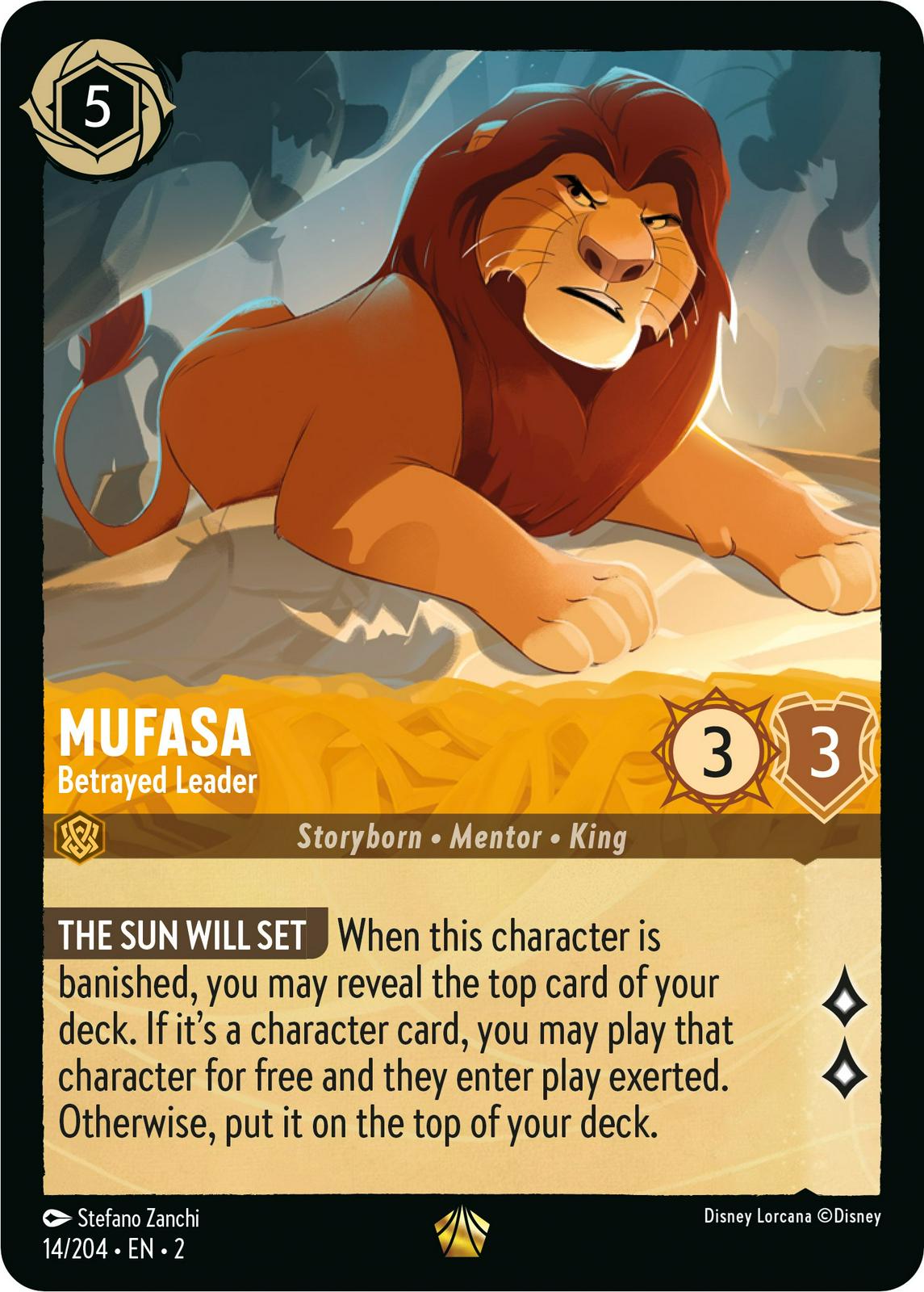 Image of Mufasa - Betrayed Leader