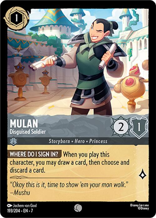 Image of Mulan - Disguised Soldier