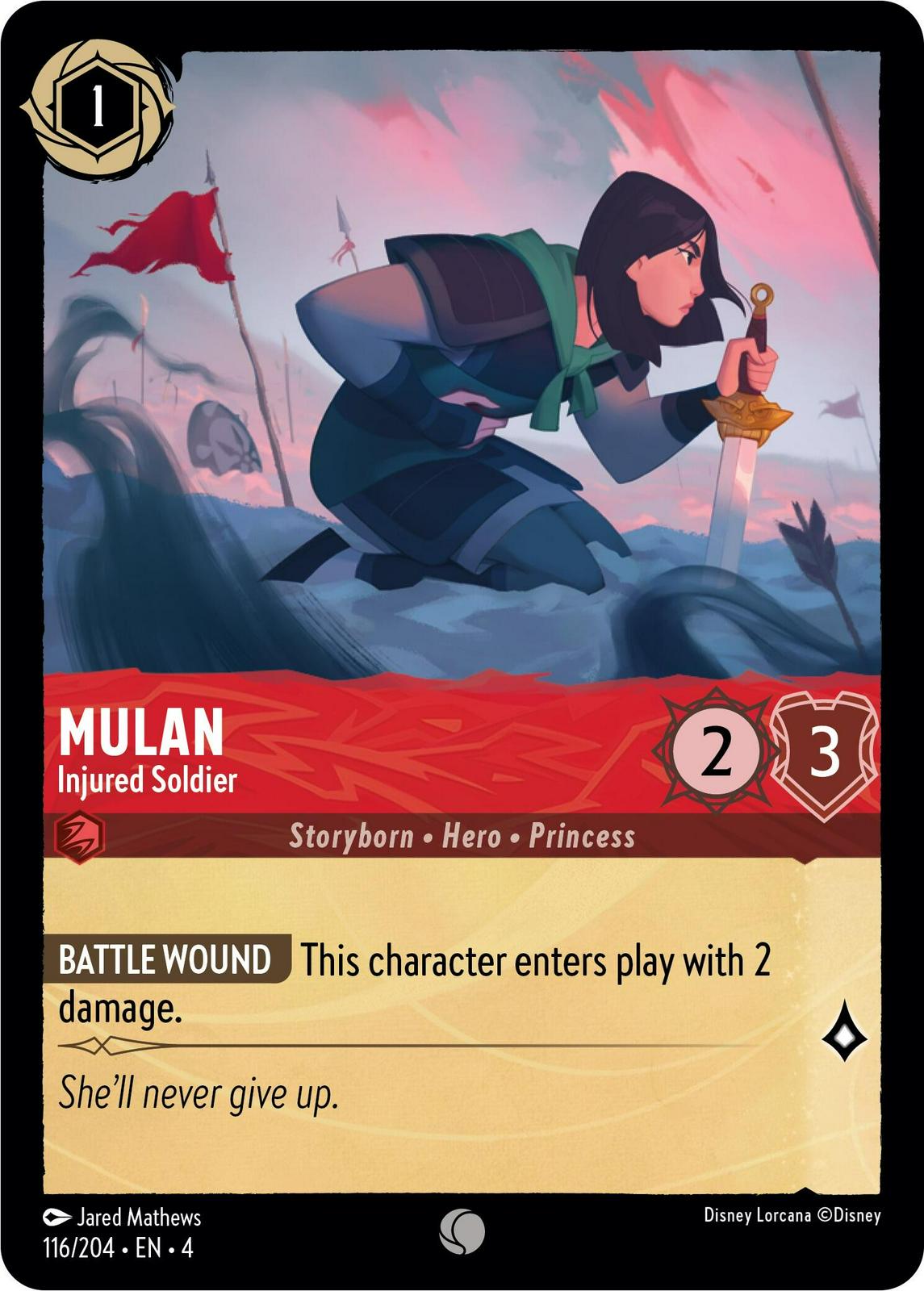 Image of Mulan - Injured Soldier