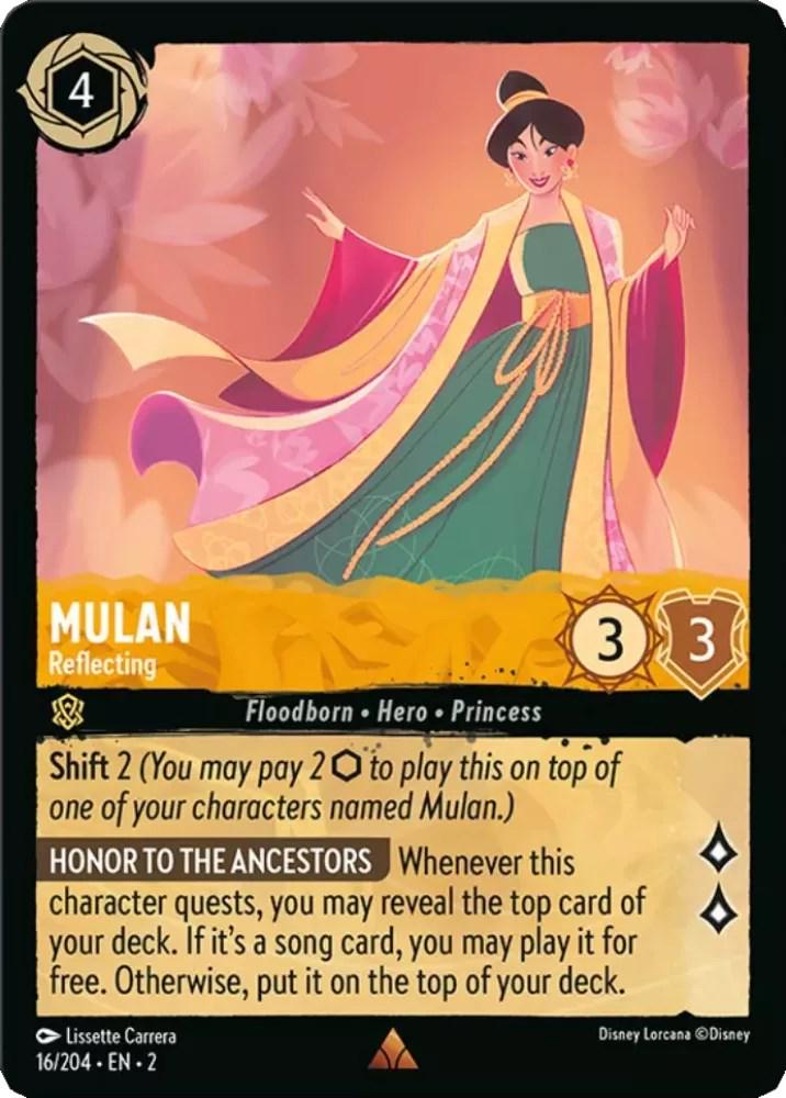 Image of Mulan - Reflecting