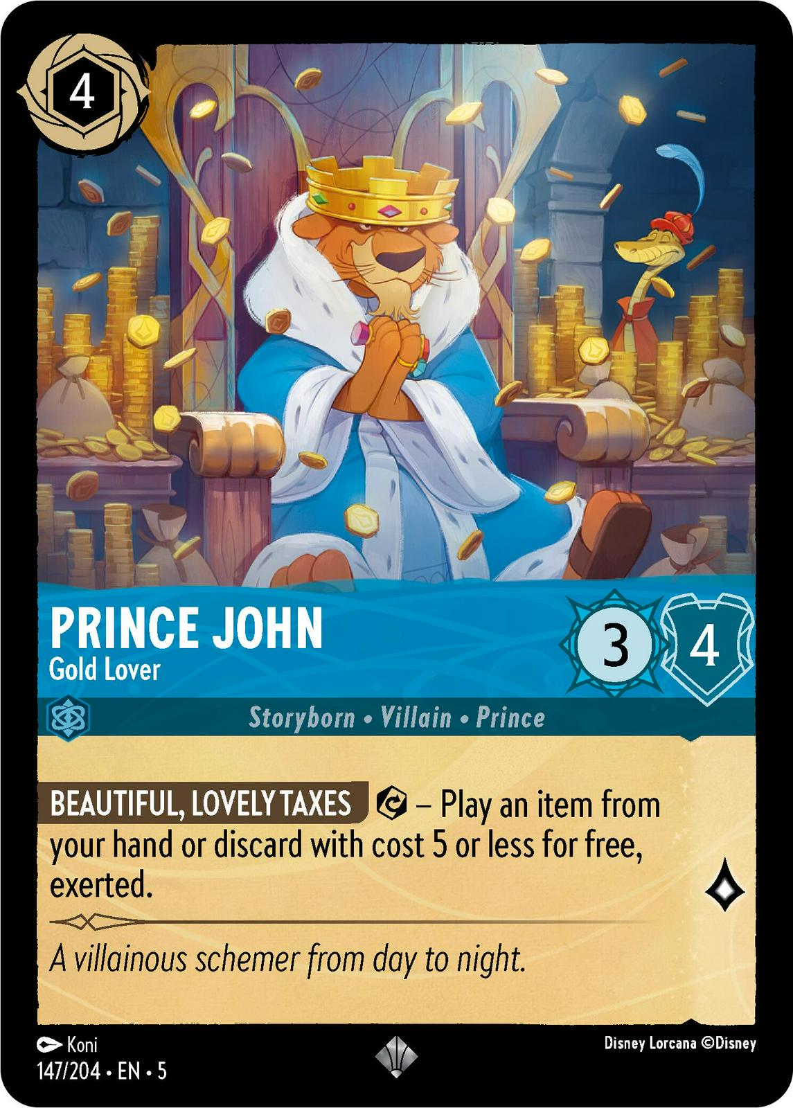 Image of Prince John - Gold Lover