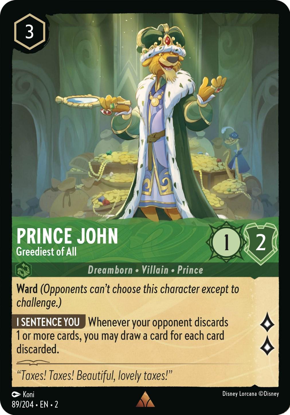 Image of Prince John - Greediest of All