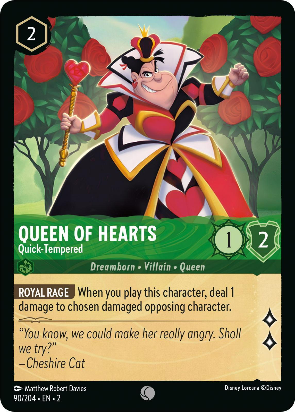Image of Queen of Hearts - Quick-Tempered