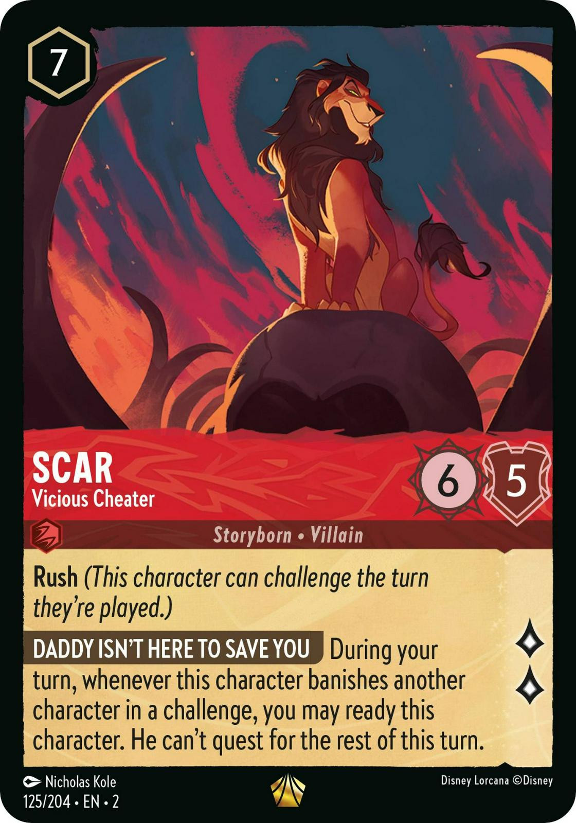Image of Scar - Vicious Cheater