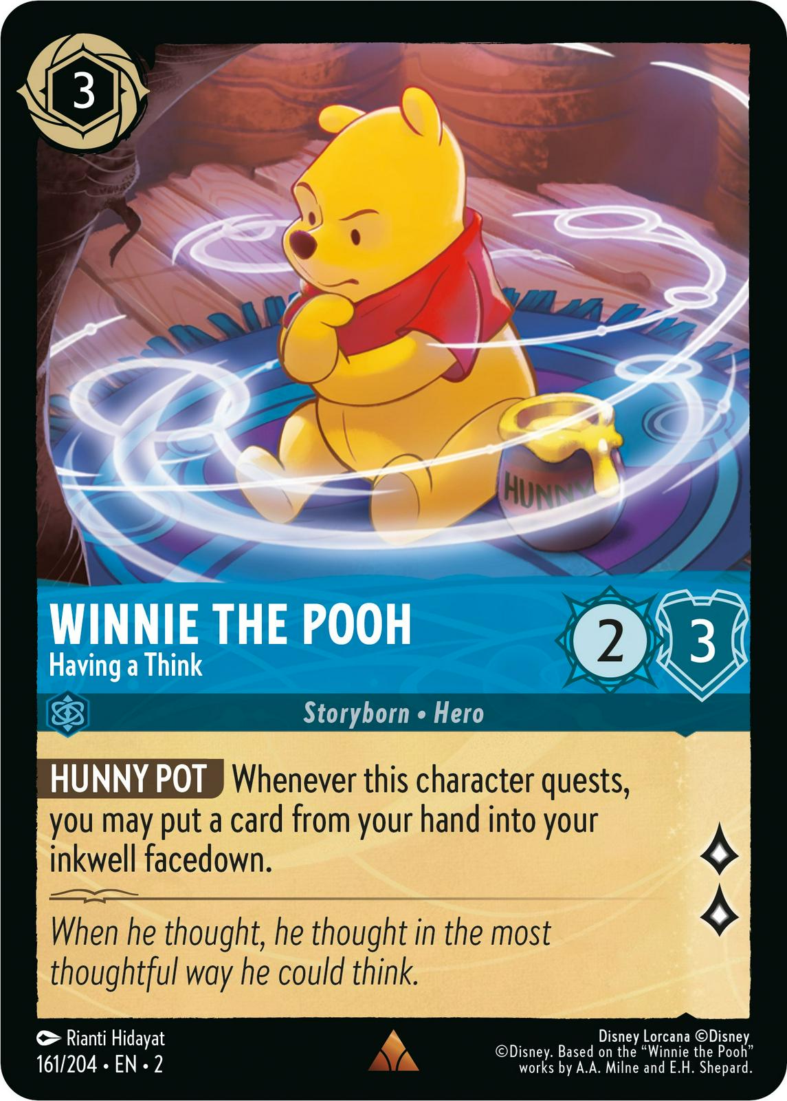 Image of Winnie the Pooh - Having a Think