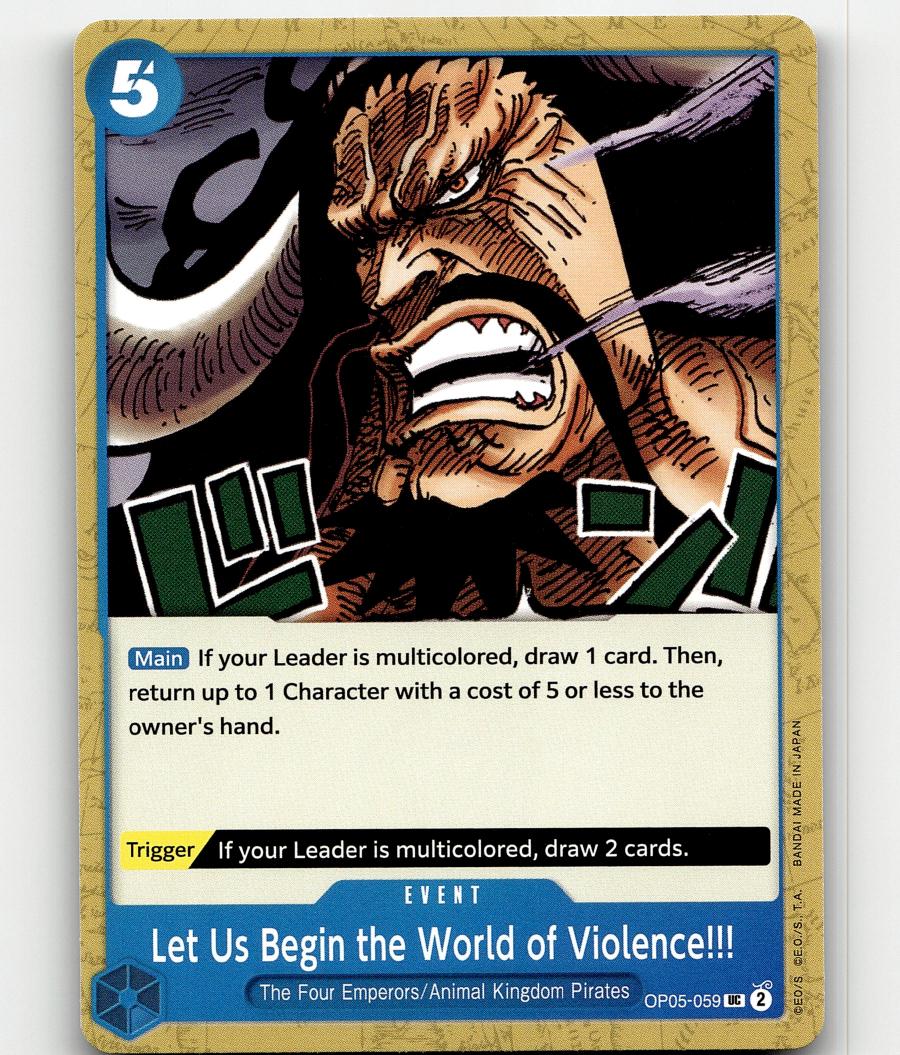 Image of Let Us Begin the World of Violence!!