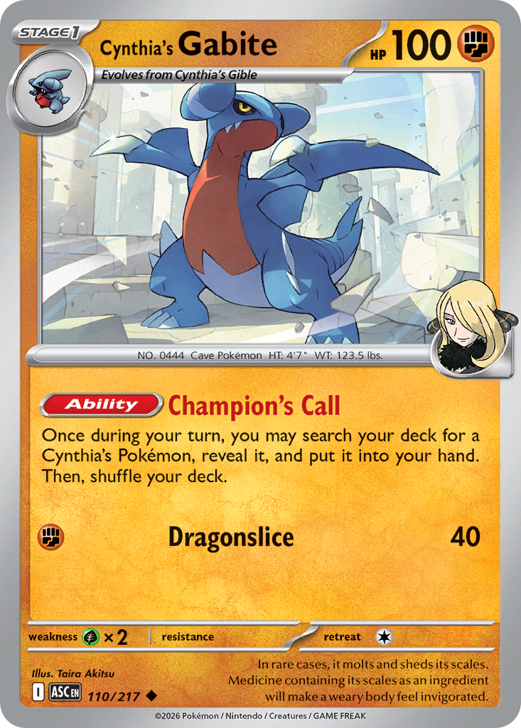 Picture of Cynthia's Gabite