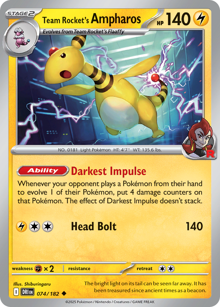 Picture of Team Rocket's Ampharos