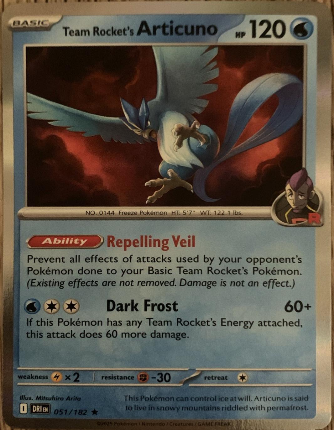Picture of Team Rocket's Articuno