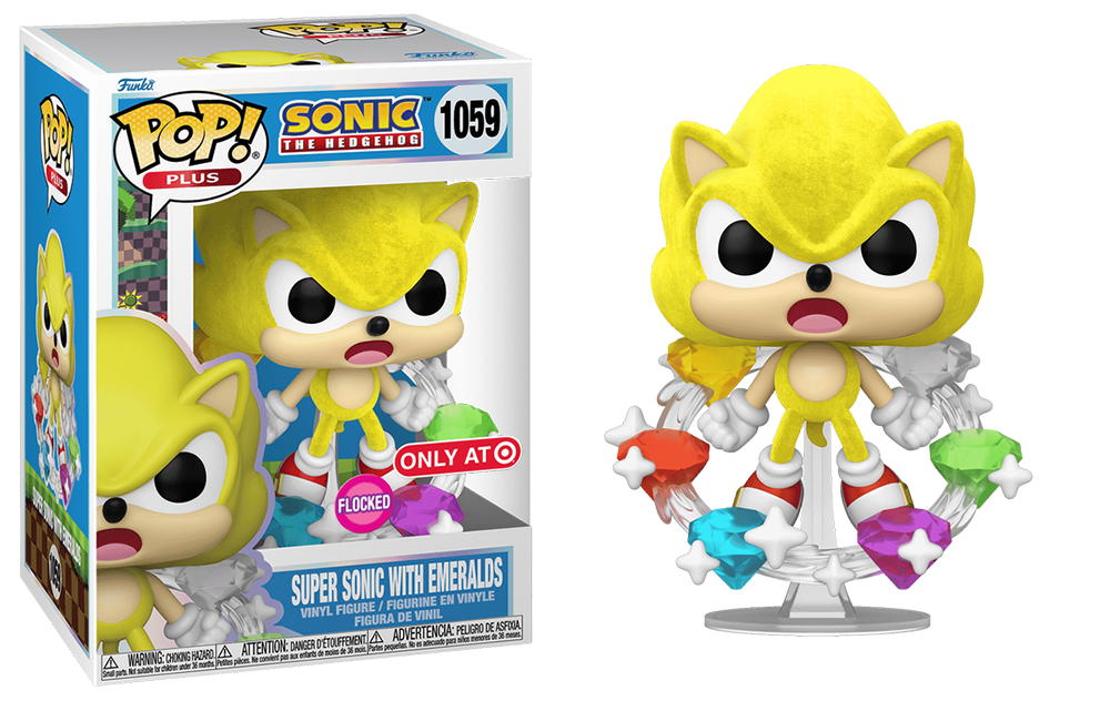 Super Sonic with Emeralds (Flocked)