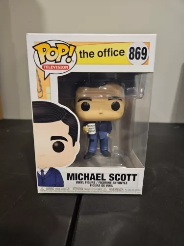 #869 Michael Scott Vinyl Figure Funko Pop Includes Pop Protector
