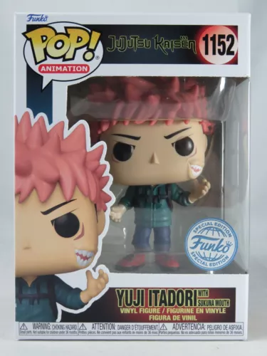 Animation Funko Pop - Yuji Itadori with Sukuna Mouth - No. 1152 - Free Protector