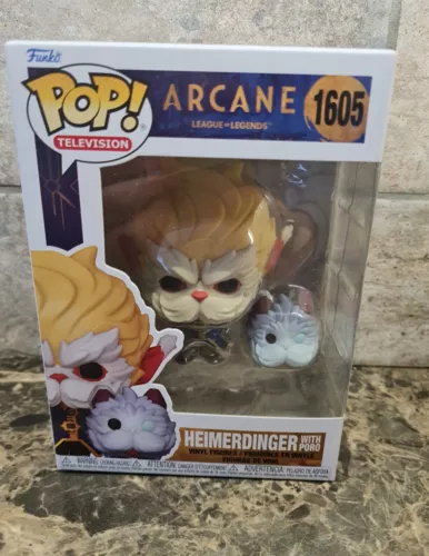 Arcane League of Legends Game  Heimerdinger with Poro #1605 Funko Instock Good