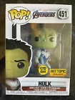 Avengers Endgame Green Hulk Hot Topic Exclusive Funko Pop #451 Glows In The Dark
