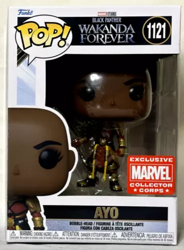 Ayo Funko POP! Marvel #1121 Black Panther Wakanda Forever Collector Corps Exc