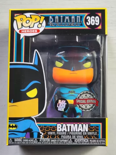 Batman The Animated Series Black Light Glow 369 Special Edition Funko Pop Vinyl