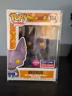Beerus (Flocked) #514 Dragon Ball Super Funimation Funko Pop w protector