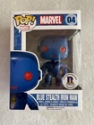 Blue Stealth Iron Man #4 Funko Pop Marvel Vinyl Figure RI Comic Con  Exclusive