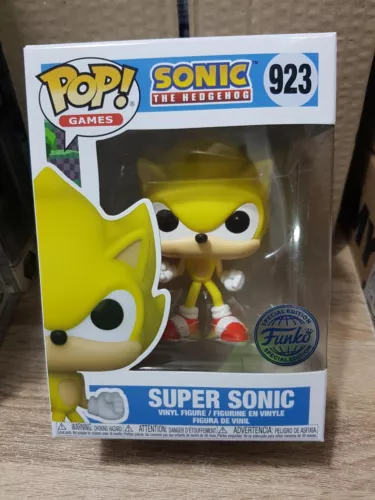 BNIB FUNKO POP! GAMES. #287. SONIC THE HEDGEHOG. SUPER SONIC. EXCLUSIVE.