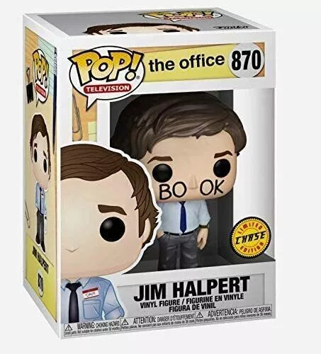 Book Face JIM HALPERT #870 CHASE Funko POP FaceBook EXCLUSIVE The Office - Mint