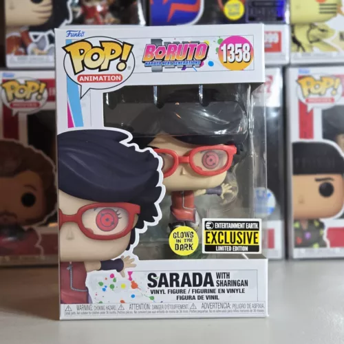Boruto Sarada with Sharingan 1358 Funko Pop! Exclusive And Pop Protector