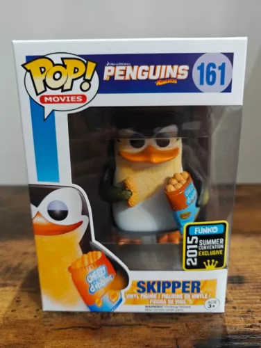 BOX FLAWS Funko Pop! Movies #161 Penguins Cheesy Skipper SDCC 2015 Exclusive