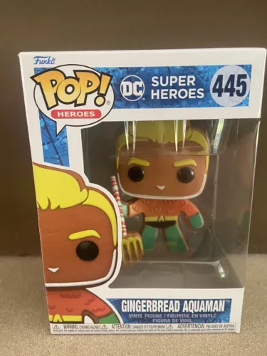 Brand New Funko Pop Heroes DC Universe Super Heroes Gingerbread Aquaman #445