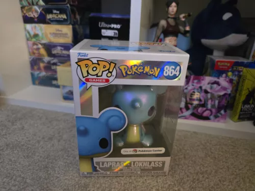 Brand New Funko Pop Lapras Pearlescent Pokemon Center Exclusive #864