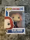 Brand New Marvel Captain America Funko POP! Black Widow #132 Vinyl Figure