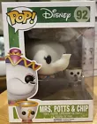 Brand new Mrs. Potts & Chip - 92 - Pop Vinyl - Beauty and the Beast - Disney