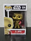 C-3PO Funko Pop Star Wars #64 Vinyl Bobble-Head The Force Awakens Red Arm