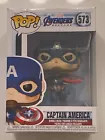 Captain America Funko Pop! Vinyl Marvel Figure #573 Avengers Endgame Box Flaws