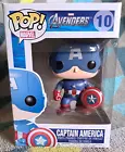 Captain America Pop 10 - Marvel Avengers Funko Pop! Vinyl 2012 + Protector