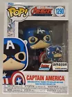 Captain America with PIN 1290 funko POP AMAZON ships in Protector Sleeve