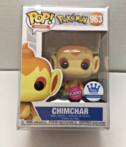 Chimchar Pokemon Funko Pop #963 Flocked Limited Edition W/Protector Free S/H