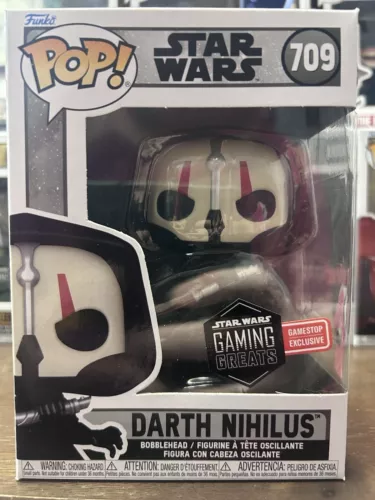 Darth Nihilus 709 GameStop Exc Funko POP! Star Wars Gaming Greats FREE PROTECTOR