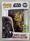 Darth Vader (Gold Chrome) 157 ~ Star Wars ~ Funko Pop Vinyl ~ 2019 Galactic Conv