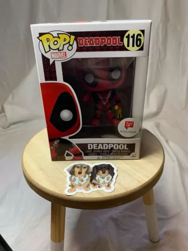Deadpool Funko Pop #116 Rubber Chicken Walgreens Exclusive Mint Box