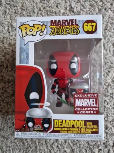 Deadpool with Headpool Funko Pop #667 Marvel Zombies Collector Corps