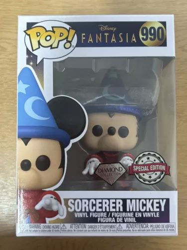 Diamond Sorcerer Mickey Disney Fantasia Funko Pop! #990  Special Edition
