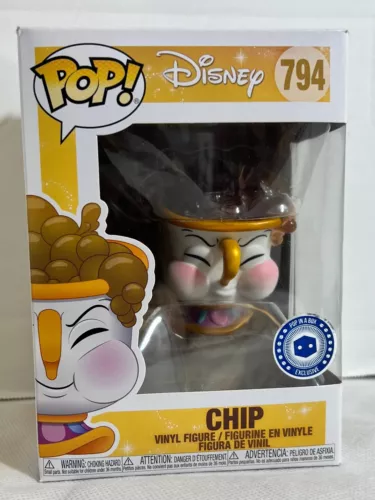 Disney Beauty And The Beast Chip Bubbles #794 Funko Pop! PIAB Exclusive GREAT