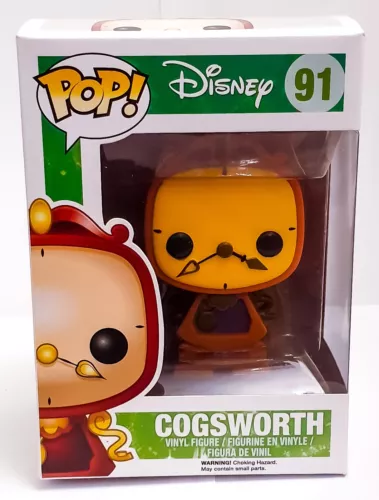 Disney Beauty and the Beast – Cogsworth Funko Pop Vinyl 91 Rare Gift Christmas
